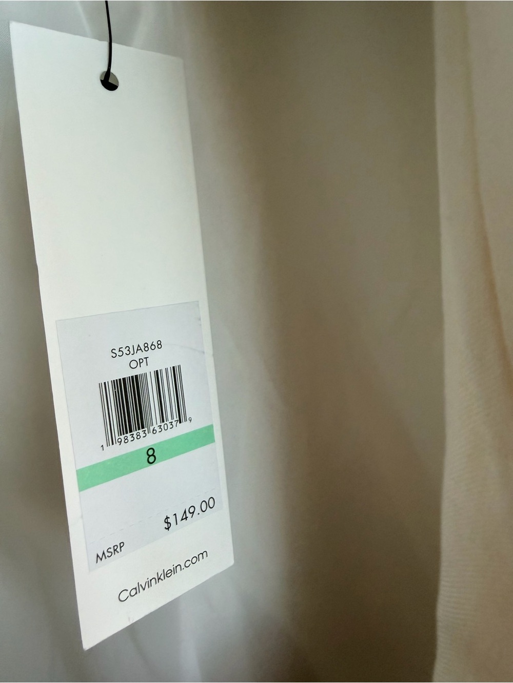 Calvin Klein White Women's Single-Button Blazer - Picture 6 of 8